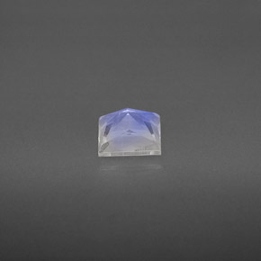 Pedra da lua arco-íris branco natural 0,75ct, baguete, VS