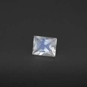 Pedra da Lua Arco-íris Branco azulado Natural 0.46ct, baguete, VS