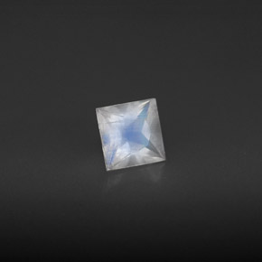 Pedra da lua arco-íris branco natural 0,56ct, baguete, VS