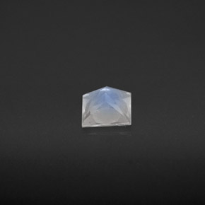 Pedra da lua arco-íris branco natural 0,56ct, baguete, VS