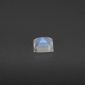 Pedra da lua arco-íris branco natural 0,31ct, quadrado, VS