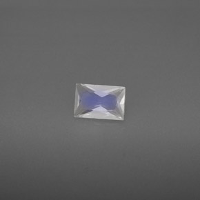 Pedra da lua arco-íris branco natural 0,51ct, baguete, VS