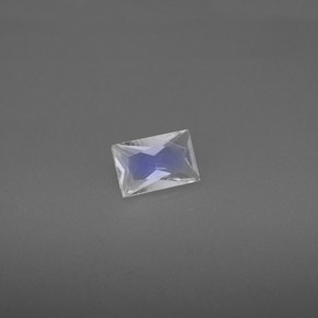 Pedra da lua arco-íris branco natural 0,51ct, baguete, VS