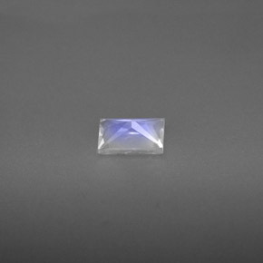 Pedra da lua arco-íris branco natural 0,51ct, baguete, VS