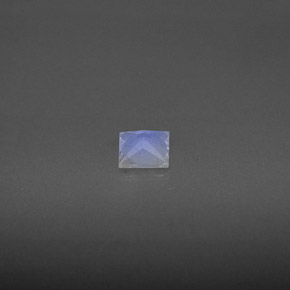 Pedra da lua arco-íris branco natural 0,30ct, quadrado, VS
