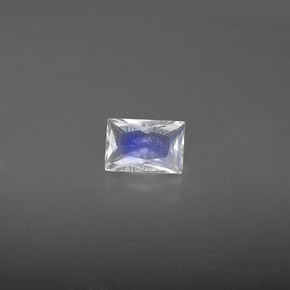 Pedra da lua arco-íris branco natural 0,51ct, baguete, VS