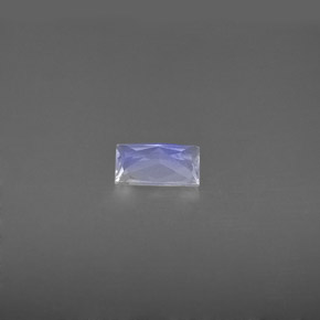 Pedra da lua arco-íris branco natural 0,41ct, baguete, VS