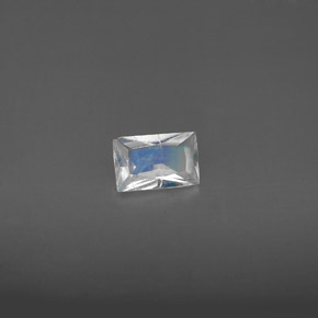 Pedra da lua arco-íris branco natural 0,43ct, baguete, VS