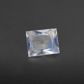 Pedra da lua arco-íris branco natural 0,49ct, baguete, VS