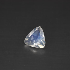 Pedra da lua arco-íris branco natural 0,52ct, trillion, VS