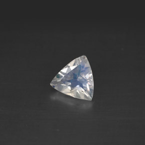Pedra da lua arco-íris branco natural 0,57ct, trillion, VS