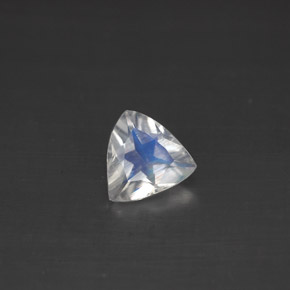 Pedra da lua arco-íris branco natural 0,50ct, trillion, VS