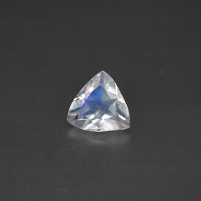 Pedra da lua arco-íris branco natural 0,50ct, trillion, VS