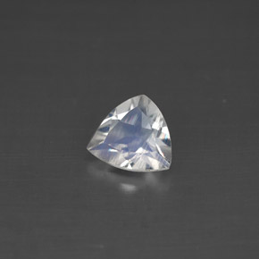 Pedra da lua arco-íris branco natural 0,56ct, trillion, VS
