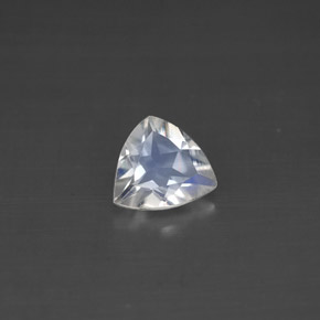 Pedra da lua arco-íris branco natural 0,56ct, trillion, VS
