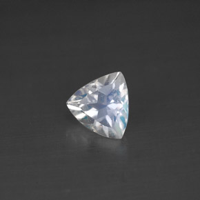 Pedra da lua arco-íris branco natural 0,57ct, trillion, VS