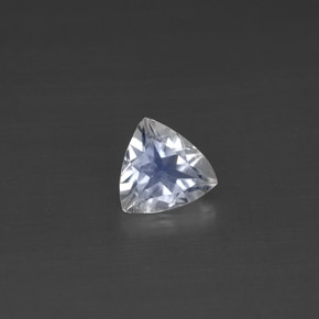 Pedra da lua arco-íris branco natural 0,48ct, trillion, VS