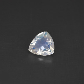 Pedra da lua arco-íris branco natural 0,51ct, trillion, VS