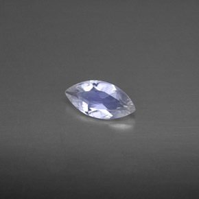 Pedra da lua arco-íris branco natural 0,41ct, transparente, transparente/translúcido