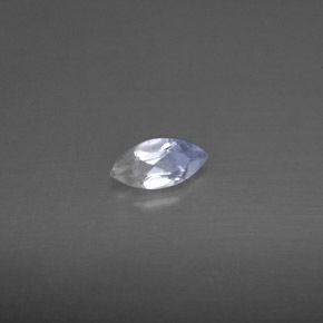 Pedra da lua arco-íris branco natural 0,23ct, transparente, transparente/translúcido