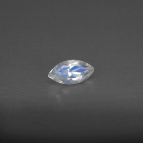 Pedra da lua arco-íris branco natural 0,28ct, transparente, transparente/translúcido