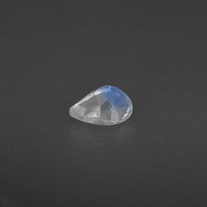 Pedra da lua arco-íris branco natural 0,31ct, transparente, transparente/translúcido
