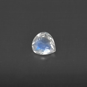 Pedra da lua arco-íris branco natural 0,24ct, transparente, transparente/translúcido