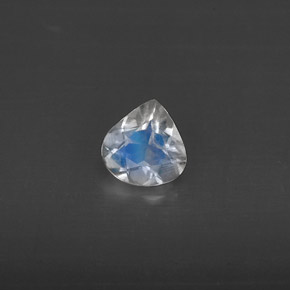 Pedra da lua arco-íris branco natural 0,30ct, transparente, transparente/translúcido