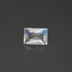Pedra da lua arco-íris branco natural 0,50ct, transparente, transparente/translúcido