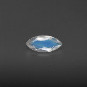 Pedra da lua arco-íris azul natural 0,31ct, transparente, transparente/translúcido