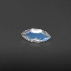Pedra da lua arco-íris azul natural 0,31ct, transparente, transparente/translúcido