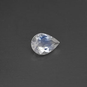 Pedra da lua arco-íris azul natural 0,38ct, transparente, transparente/translúcido