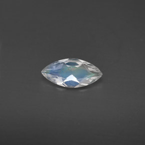 Pedra da lua arco-íris azul natural 0,30ct, transparente, transparente/translúcido
