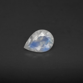 Pedra da lua arco-íris azul natural 0,52ct, transparente, transparente/translúcido