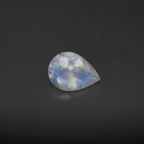 Pedra da lua arco-íris azul natural 0,52ct, transparente, transparente/translúcido