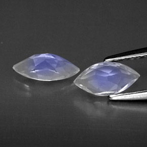 Pedras preciosas de pedra da lua arco-íris branco natural de  ct, transparente, transparente/translúcido
