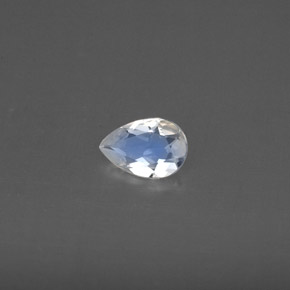 Pedra da lua arco-íris branco natural 0,30ct, transparente, transparente/translúcido