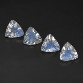 Pedras preciosas de Pedra da Lua Arco-íris Branco azulado natural de  ct, Transparente, Transparente/Translúcido