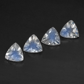 Pedras preciosas de Pedra da Lua Arco-íris Branco azulado natural de  ct, Transparente, Transparente/Translúcido