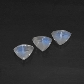 Pedras preciosas de pedra da lua arco-íris branco natural de  ct, transparente, transparente/translúcido