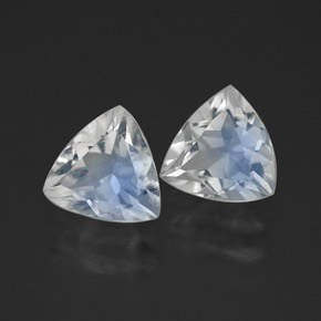 Pedras preciosas de Pedra da Lua Arco-íris Branco azulado natural de  ct, Transparente, Transparente/Translúcido