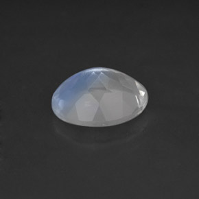 Pedra da Lua Arco-íris Branco azulado Natural 1.64ct, Transparente, Transparente/Translúcido