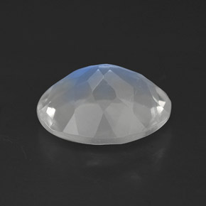 Pedra da lua arco-íris branco natural 1,69ct, transparente, transparente/translúcido