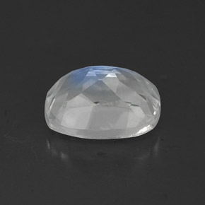 Pedra da Lua Arco-íris Branco azulado Natural 1.35ct, Transparente, Transparente/Translúcido