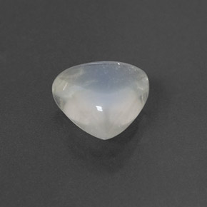 Pedra da lua arco-íris branco natural 1,85ct, trillion, transparente