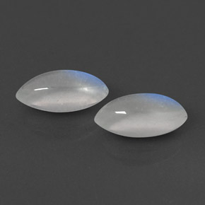 Pedras preciosas de pedra da lua arco-íris branco natural de  ct, marquise, transparente