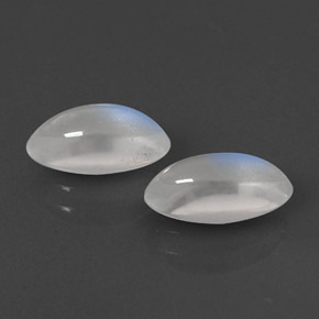 Pedras preciosas de pedra da lua arco-íris branco natural de  ct, marquise, transparente