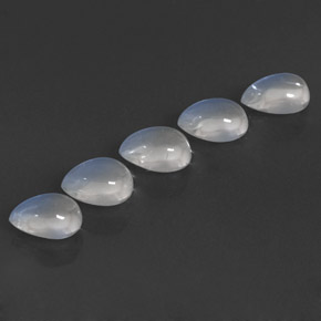 Pedras preciosas de pedra da lua arco-íris branco natural de  ct, formato de pêra, transparente
