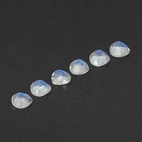 Pedras preciosas de pedra da lua arco-íris branco natural de  ct, formato de pêra, transparente