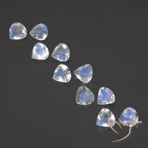 2.73ctw Natural Branco azulado Pedra da Lua Arco-Íris, Formato de pêra, Transparente